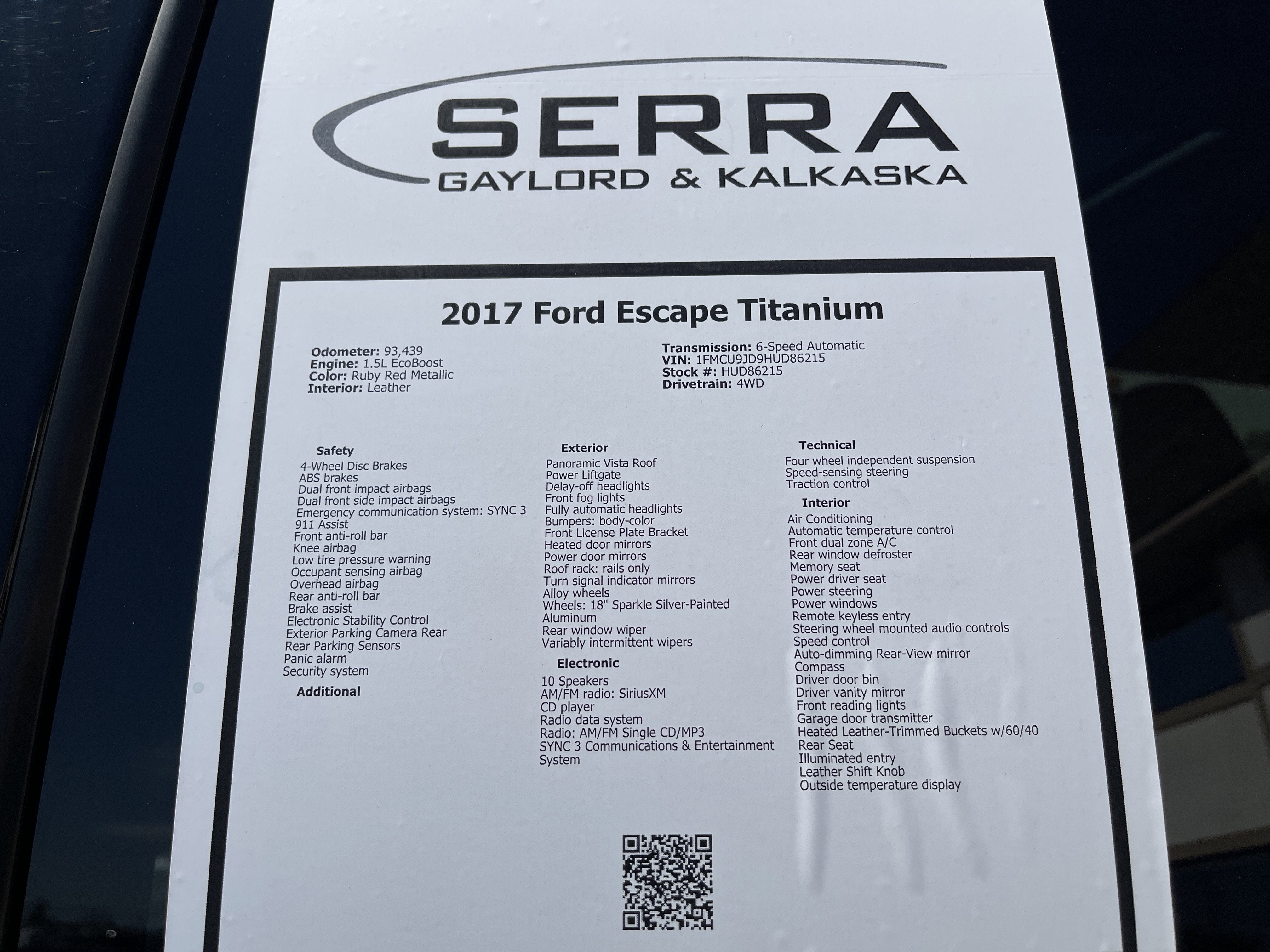 2017 Ford Escape Titanium