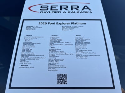 2020 Ford Explorer Platinum