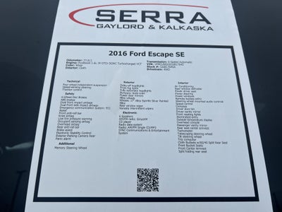 2016 Ford Escape SE