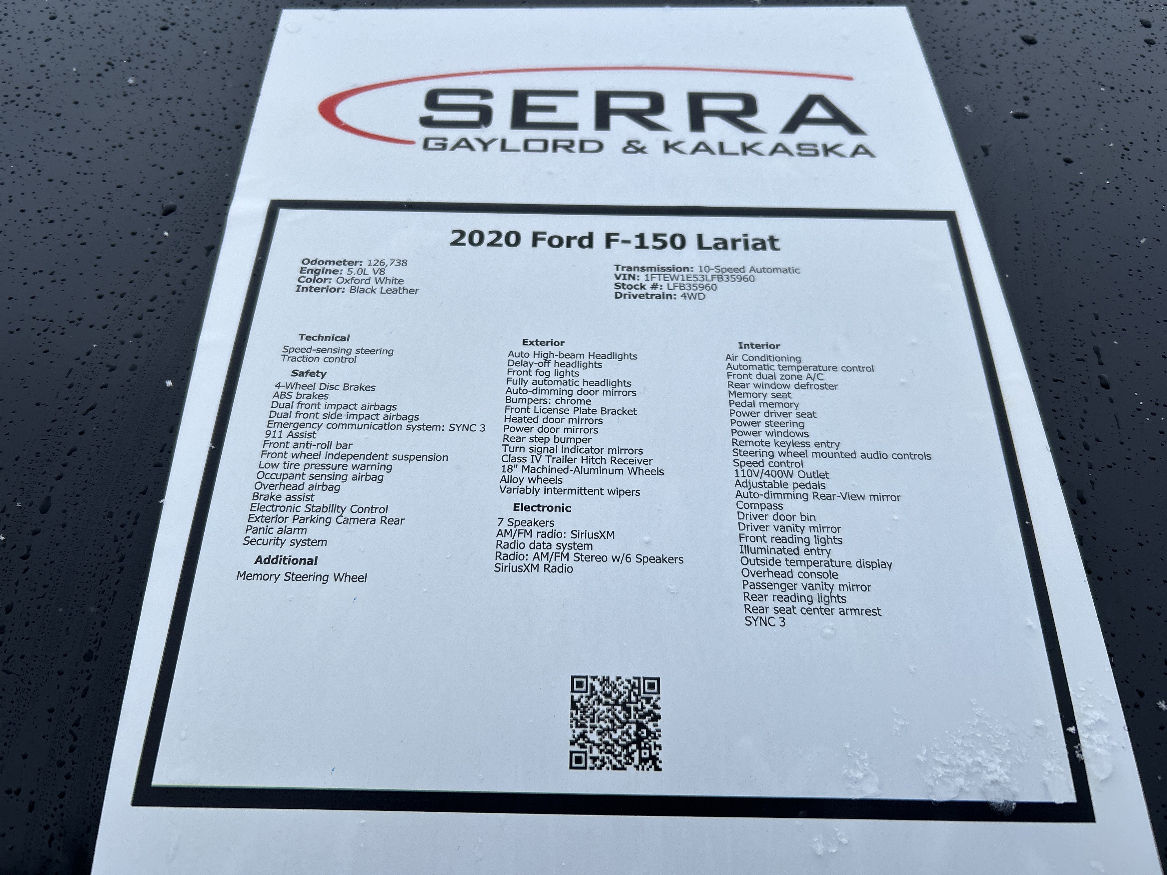 2020 Ford F-150 LARIAT