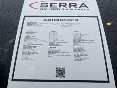 2018 Ford EcoSport SE