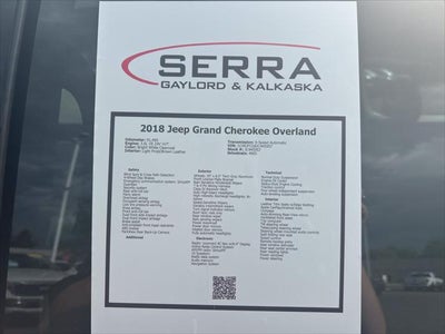 2018 Jeep Grand Cherokee Overland 4x4