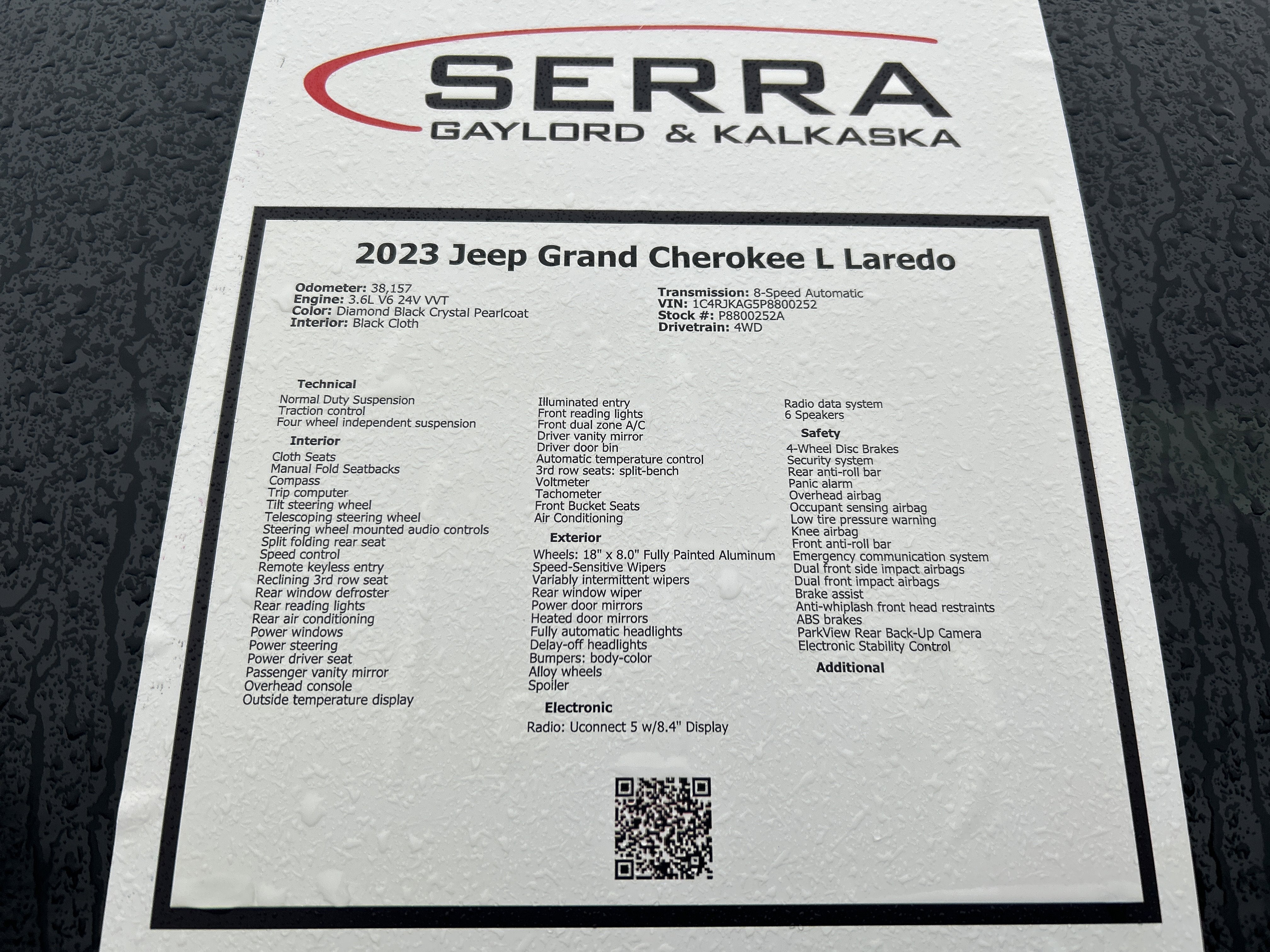 2023 Jeep Grand Cherokee L Laredo 4x4