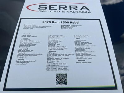 2020 RAM 1500 Rebel
