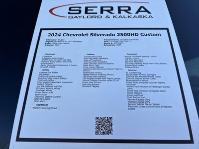2024 Chevrolet Silverado 2500HD Custom