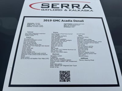 2019 GMC Acadia Denali
