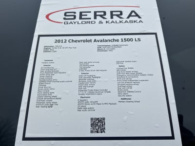 2012 Chevrolet Avalanche LS