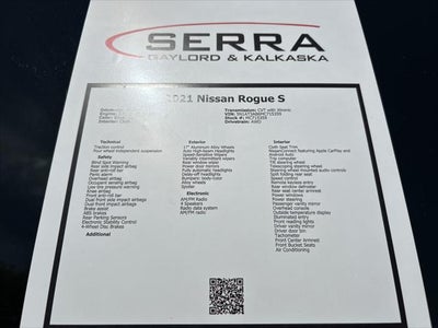 2021 Nissan Rogue S Intelligent AWD