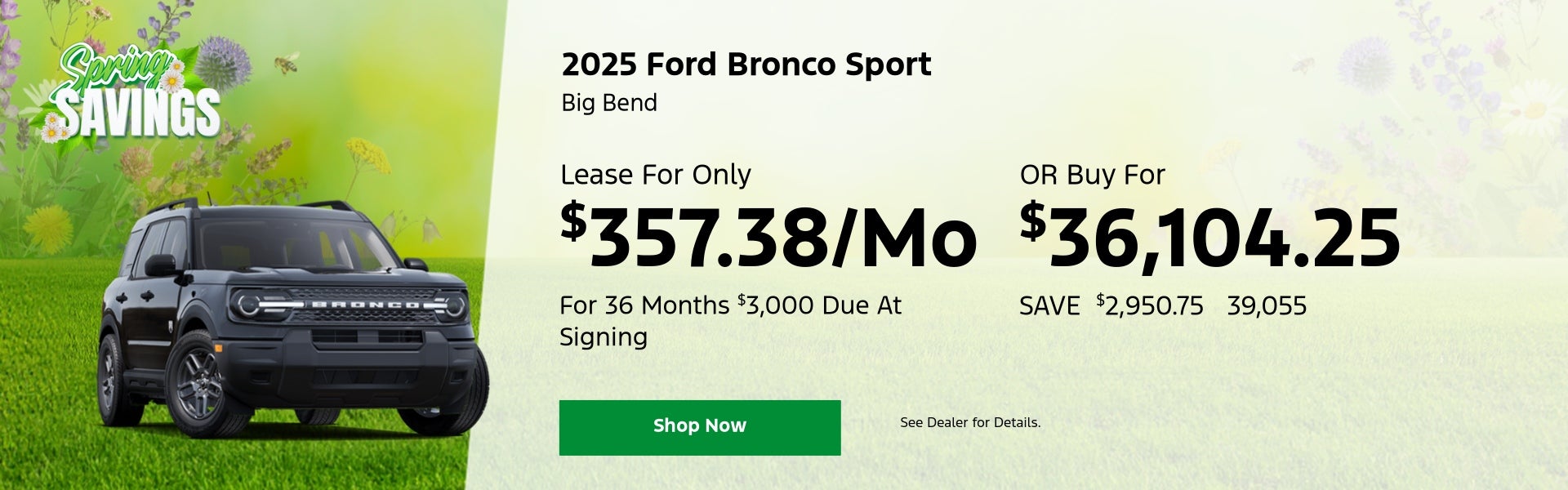 Bronco Sport Deal