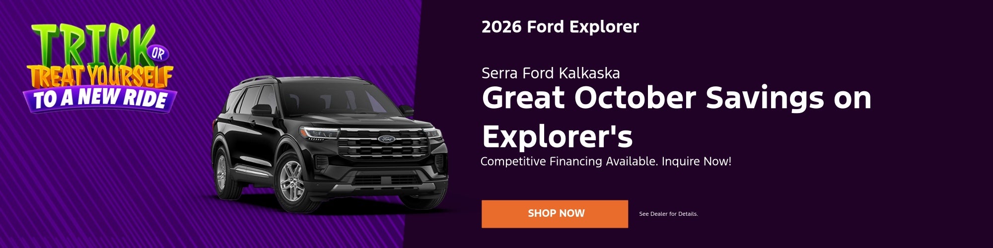 October 2026 Specials - Explorer