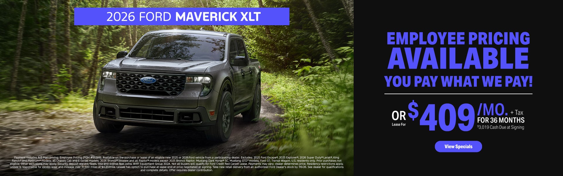 Employee Pricing Available - Maverick